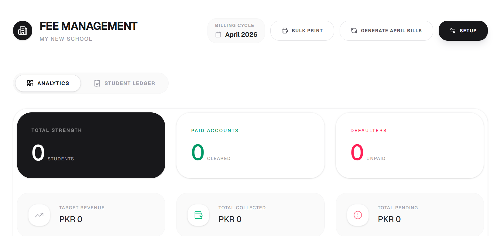 Automated Finance & Fee Collection Dashboard